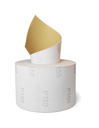 1 - Rouleau papier abrasif auto-lubrifiant velcro 115 mm 25m grain 180 Fervi