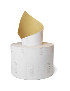 1 - Rouleau papier abrasif auto-lubrifiant velcro 115 mm 25m grain 320 Fervi