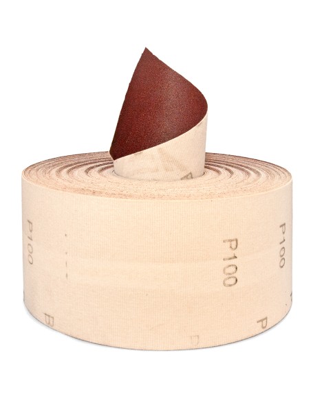 1 - Rouleau papier abrasif resine velcro 115 mm x 25 m grain 60 Fervi