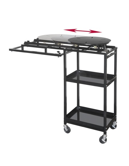 1 - Table tournante avec chariot pour sableuse 920 x580 x1335h mm fervi sa01/ctr2