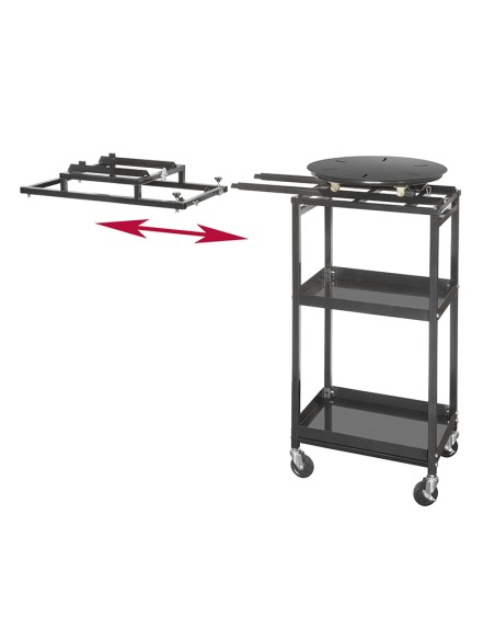 2 - Table tournante avec chariot pour sableuse 920 x580 x1335h mm fervi sa01/ctr2