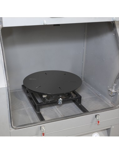 4 - Table tournante avec chariot pour sableuse 920 x580 x1335h mm fervi sa01/ctr2