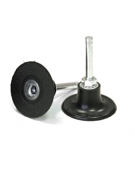 1 - Support en caoutchouc avec tige pour disque abrasif 75 mm fervi sgf075/06