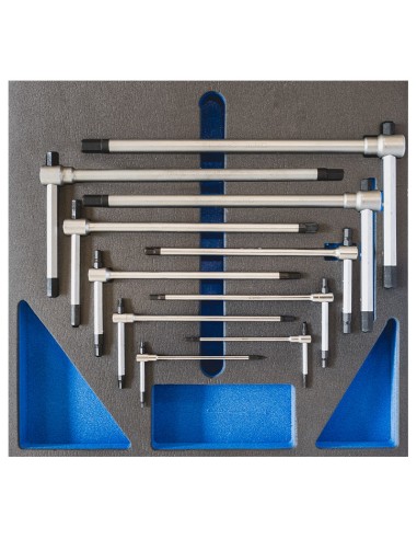 1 - Jeu de 11 cles males de 2 a 14 mm en thermoforme souple Fervi tm01/008