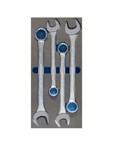 1 - Jeu de 4 cles mixtes 24-32 mm en thermoforme souple Fervi tm01/032