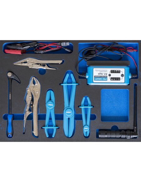 1 - Serie de 8 outils automobiles en thermoforme souple Fervi tm01/053