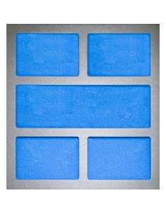 1 - Support petites pieces thermoforme souple 2/3 - 376 x 405 x 33 mm fervi tm01/110