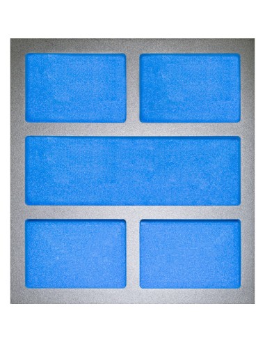 1 - Support petites pieces thermoforme souple 2/3 - 376 x 405 x 33 mm fervi tm01/110