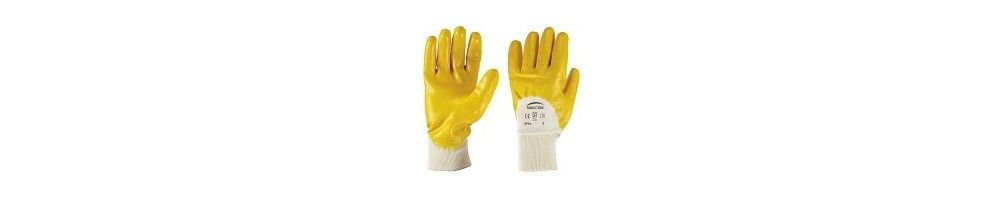 Gants de protection en nbe et pvc