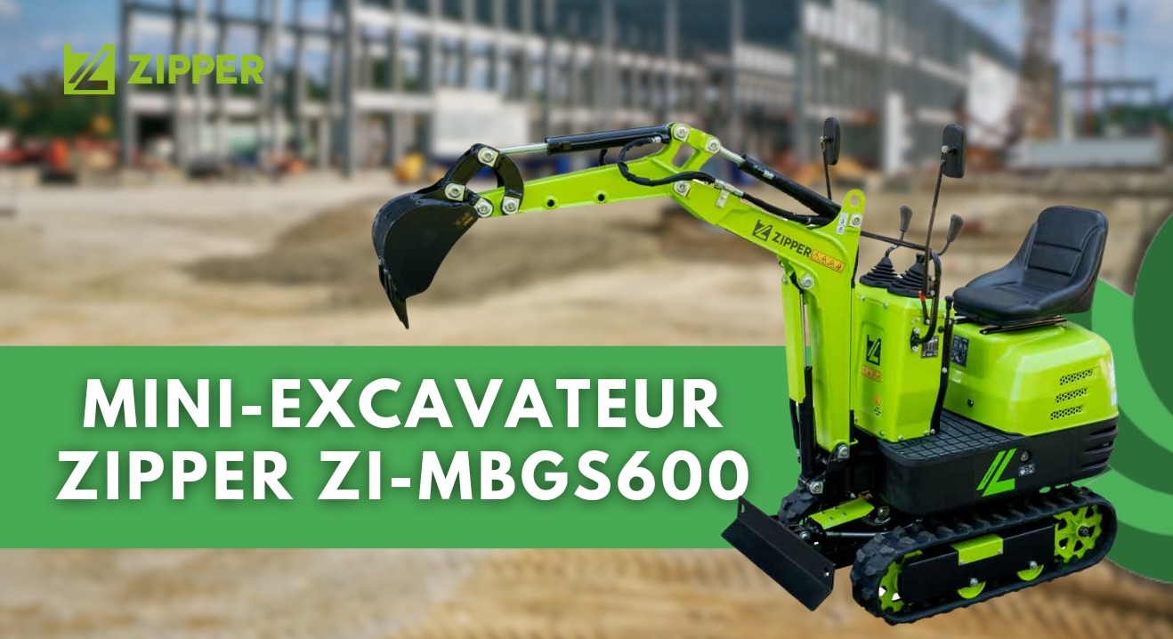 MINI-EXCAVATEURS ZIPPER : DES SOLUTIONS COMPACTES POUR VOS PROJETS DE CONSTRUCTION